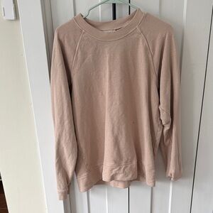 Jungmaven Sierra Raglan Sweatshirt in Pale Pink